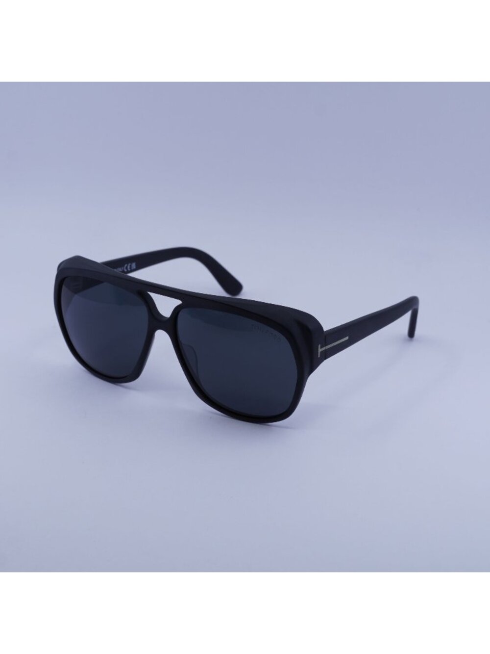 Tom Ford Jayden FT1103 02A Sunglasses Black Aviator Frame, Smoke Lenses